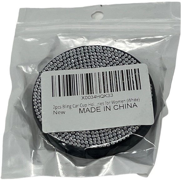 BLING Rhinestone Car Cup Coasters, Set of 2 - Picture 10 of 12
